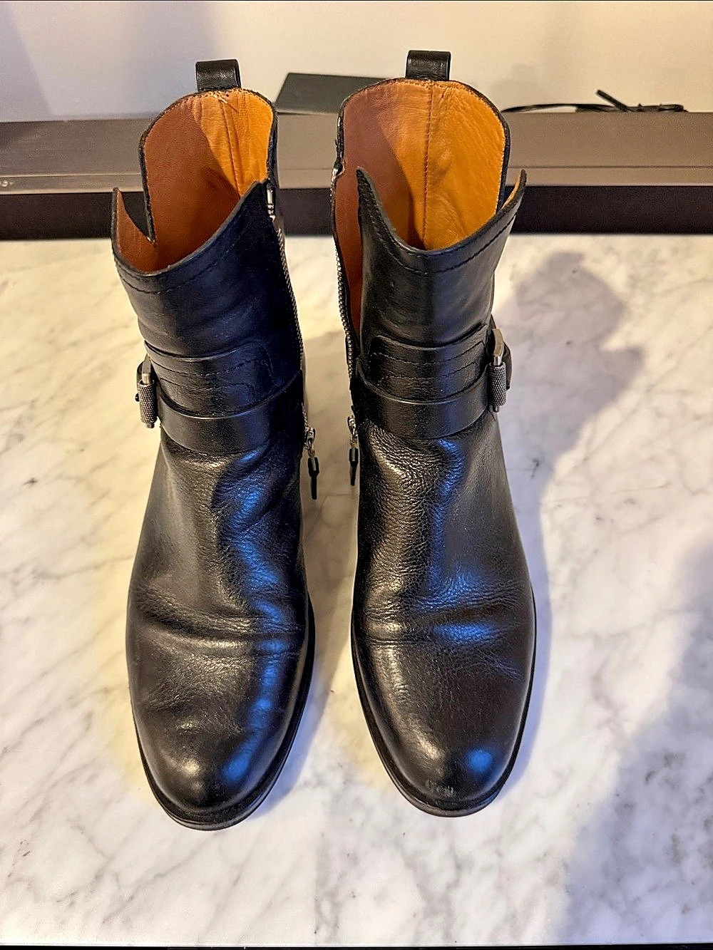 rag & bone Black Side-Zip Ankle Boots